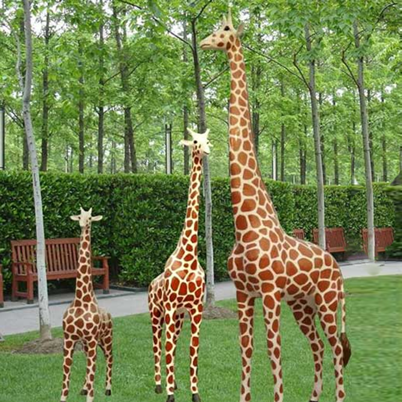 Custom Life Size Animal Statue Fiberglass Giraffe Sculpture Resin Giraffe Sculpture