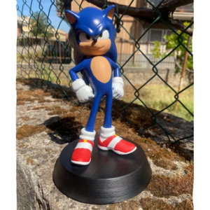 Custom Fiberglass Cartoon Sculpture Movie Action Figure Resin Sonic Statue Blue Hedgehog Statue For Decoration