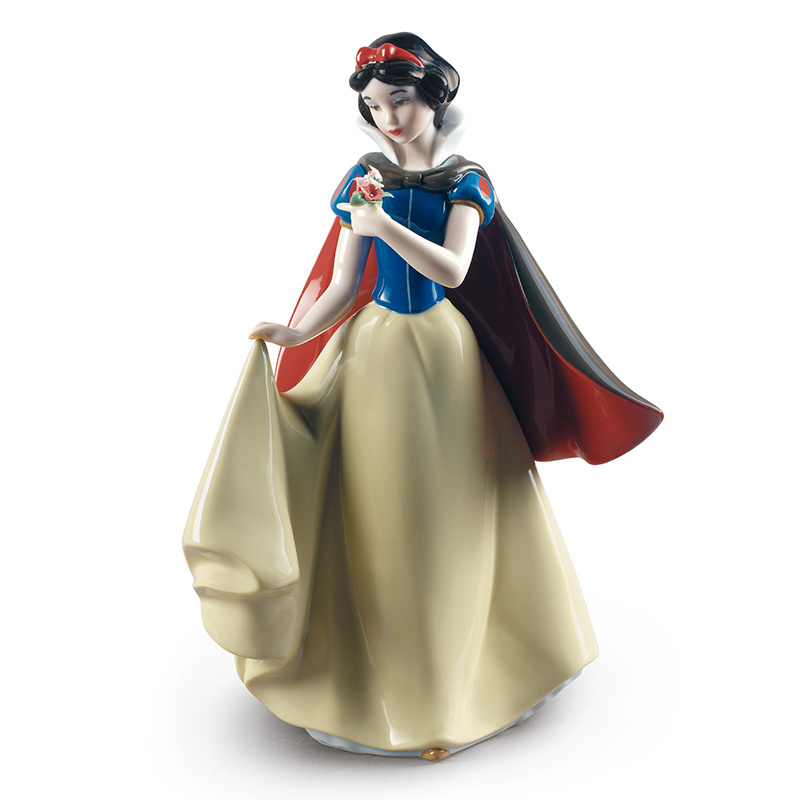 Garden life size fiberglass snow white and seven dwarfs fairy tale gnome statue