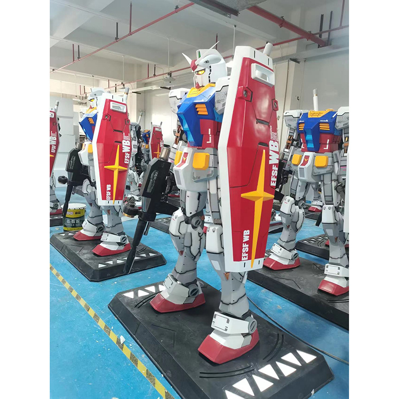 Custom Life Size Anime MOBILE SUIT Figure MOBILE SUIT Resin Gundam Sculpture Life Size Gundam Statue For Home Decor