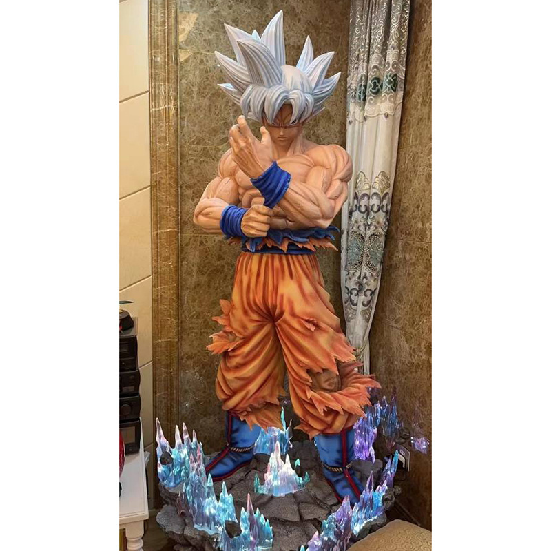 Popular Japan Anime Dragon Ball Character Resin Son Goku Sculpture Ultra Instinct Goku Statue For Collection