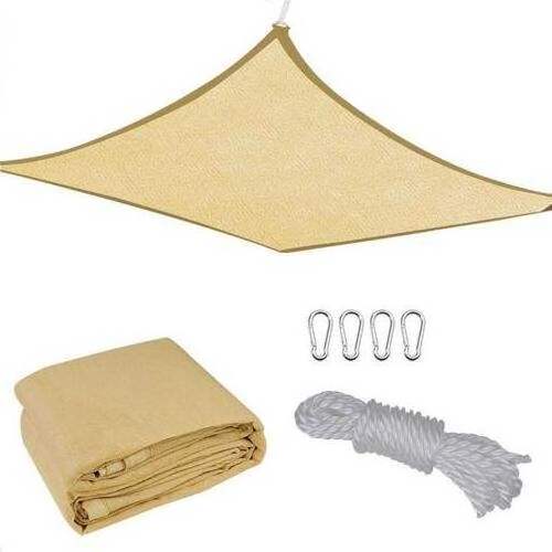 Rectangle 5*7m Waterproof shade sails Outdoor sun shade sail big size sunshade sail