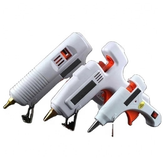 10W power small glue gun heat capacity fast preheating hot melt glue gun with glue stick for DIY and crafts