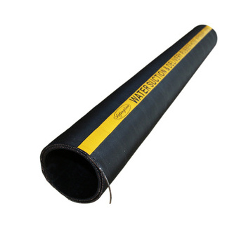 Water suction and discharging rubber hose dredging pipe