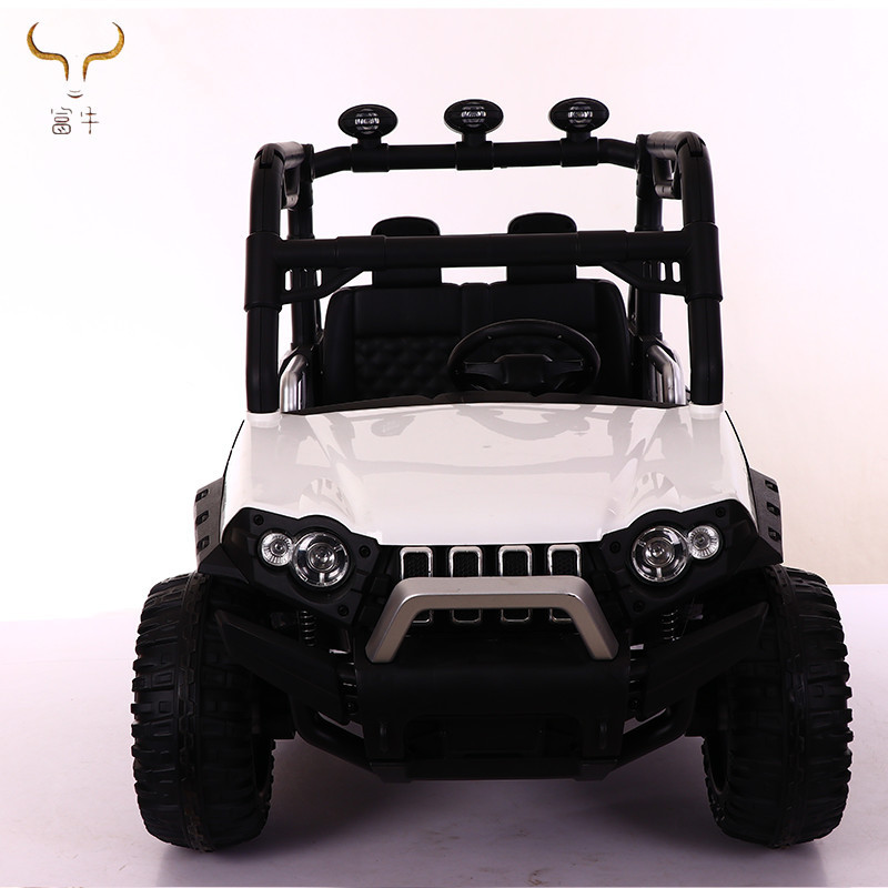 New model truck 24v 4motor 2 Seater ride on car Leather Seat children electric toy car cool light and independent swing