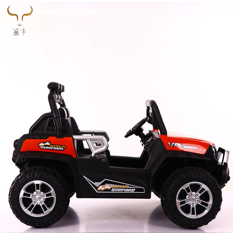 New model truck 24v 4motor 2 Seater ride on car Leather Seat children electric toy car cool light and independent swing