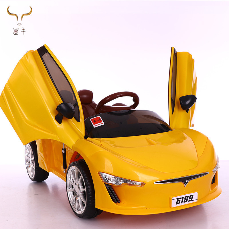 China children electric battery power operated car 4 Wheel 12V  Ride On Electric Car For Kids with remote control  and rocking