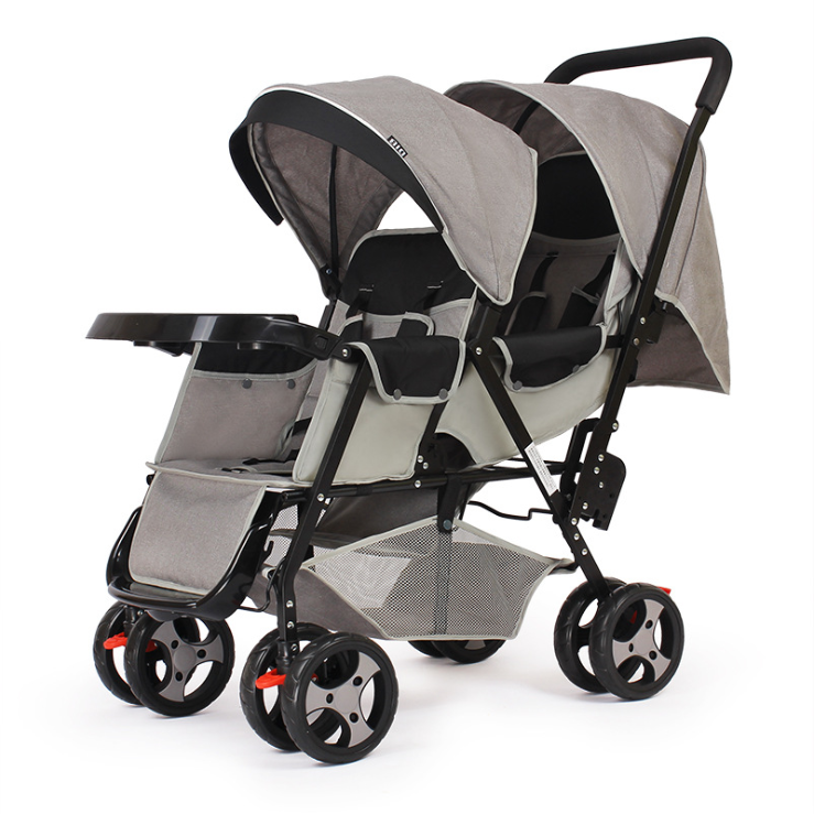 high quality baby stroller twins buggy / twin stroller car seat / baby stroller for two baby 0+