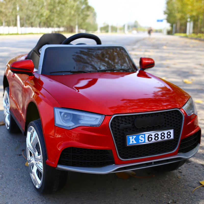 Battery Power and Plastic Material Kids Toy Electric Car Audi To Ride On Car With Remote Control And LED Headlight