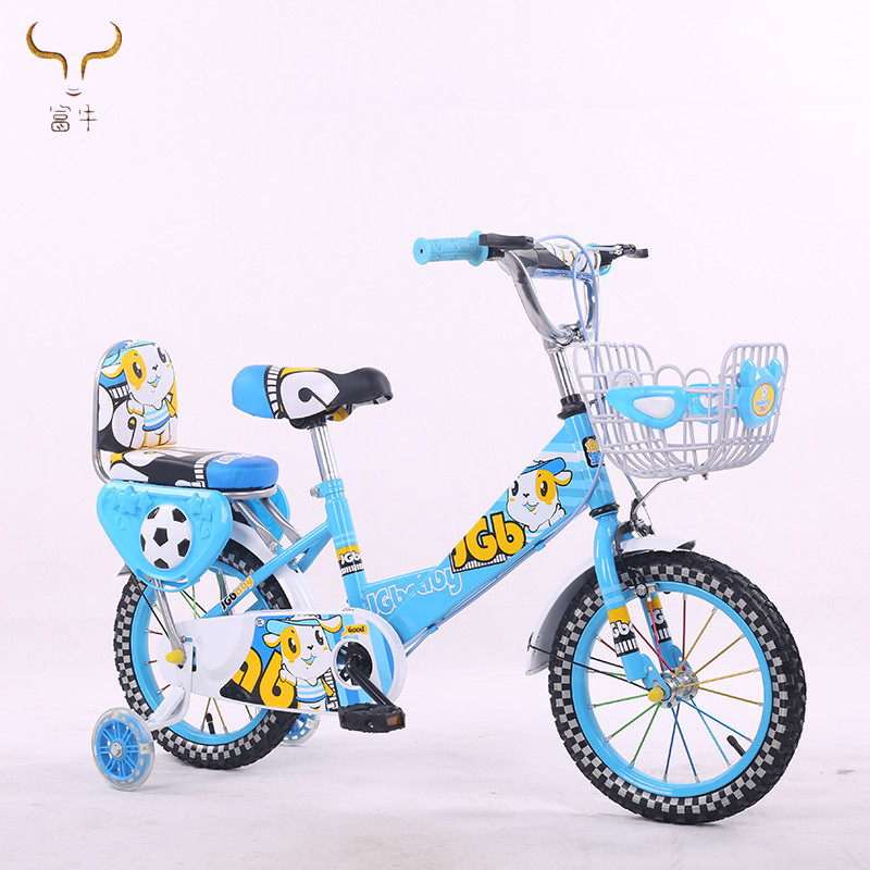 High Quality children mini baby girl  kid bicycle flashing training wheels bike with back rest cycle for 3-10 years ord