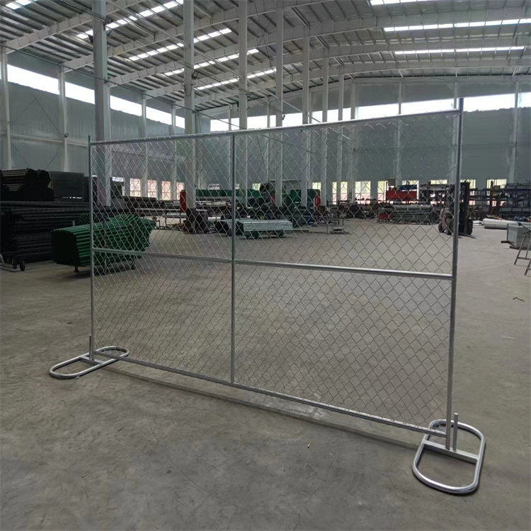 6 x 12 Portable Galvanized Iron Temporary Construction Chain Link Fence Panels