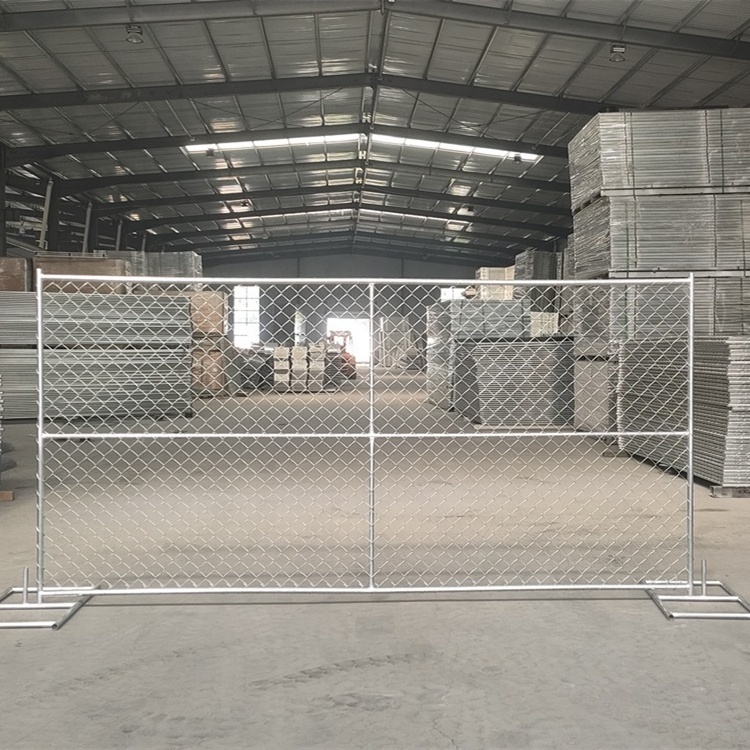 6x12ft portable galvanized fences construction chain link temporary fence panel for events / temporary fence