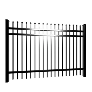 Metal Picket Ornamental Fence /7ft Wrought Iron Welded Fence Welded Steel Fence