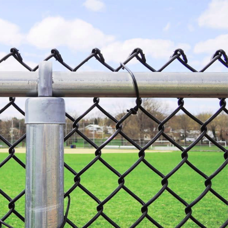 wholesale 6ft 7ft 8ft used 9 gauge 10 gauge 11 gauge black vinyl PVC coated hot dip galvanized chain link fence for sale