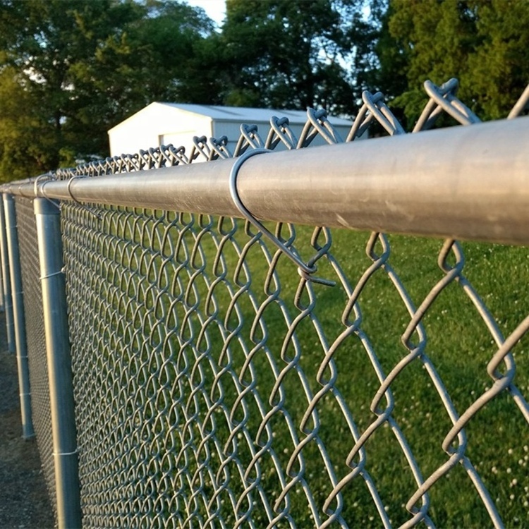 wholesale 6ft 7ft 8ft used 9 gauge 10 gauge 11 gauge black vinyl PVC coated hot dip galvanized chain link fence for sale