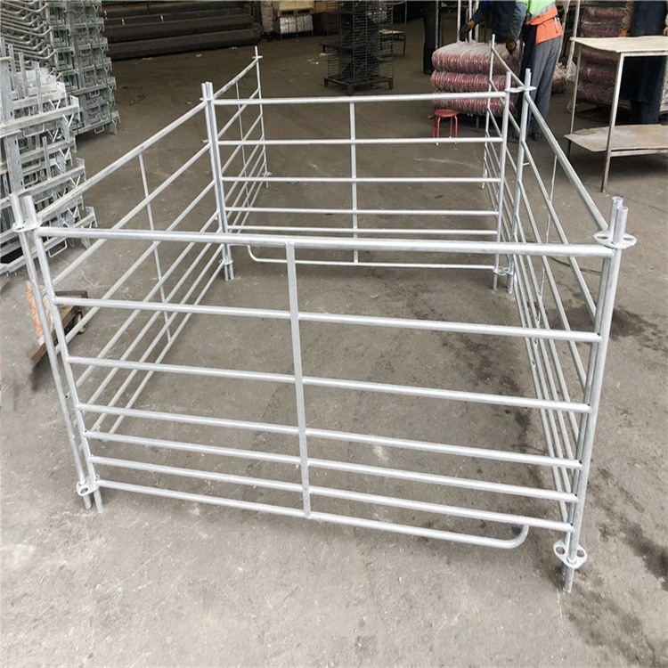 cheap 6 rail heavy duty Round pen panels Livestock Cattle Panels Horse stall Corral panels fence for sale