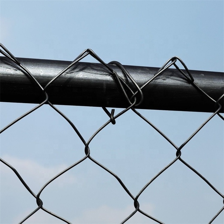 10*10 power coated Chain Link fence gate hardware with post accessories commercial chain link fence panels