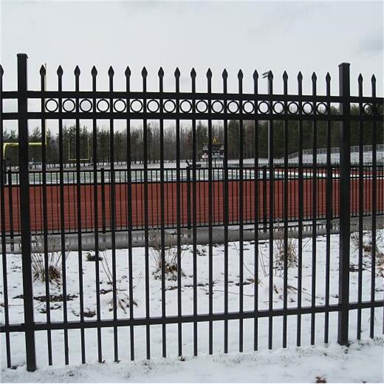 Factory Customized Home Garden Decorating Black Wrought Iron Fence Panel/ Metal Picket