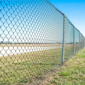 wholesale 6ft 7ft 8ft used 9 gauge 10 gauge 11 gauge black vinyl PVC coated hot dip galvanized chain link fence for sale