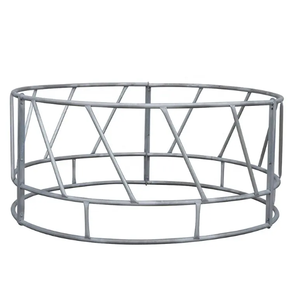 Steel pipe welded galvanized portable cattle /sheep hay feeder hot sale for cattle farm yard