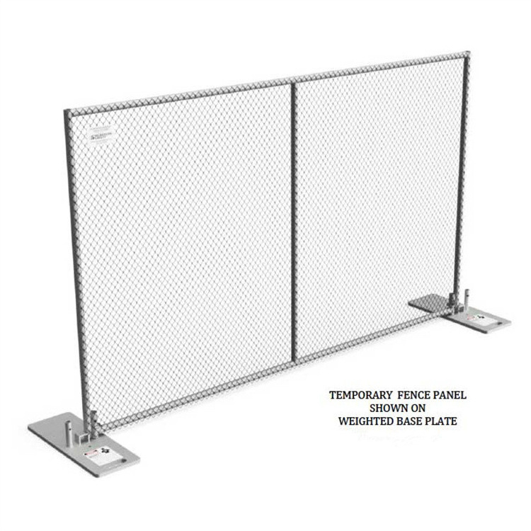 American Outdoor Portable Metal Sheet  3ft  movable playground fence temporary metal fence with base