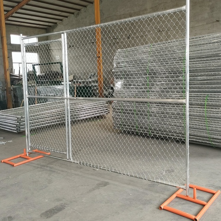 6x12ft portable galvanized fences construction chain link temporary fence panel for events / temporary fence