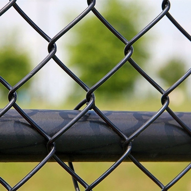 wholesale 6ft 7ft 8ft used 9 gauge 10 gauge 11 gauge black vinyl PVC coated hot dip galvanized chain link fence for sale