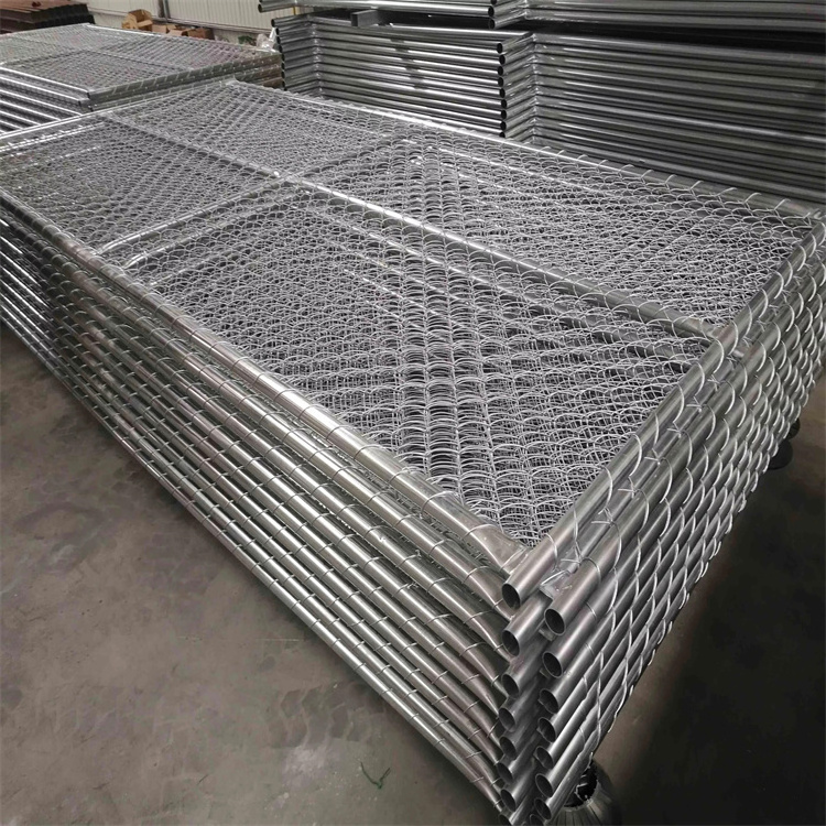 6 x 12 Portable Galvanized Iron Temporary Construction Chain Link Fence Panels