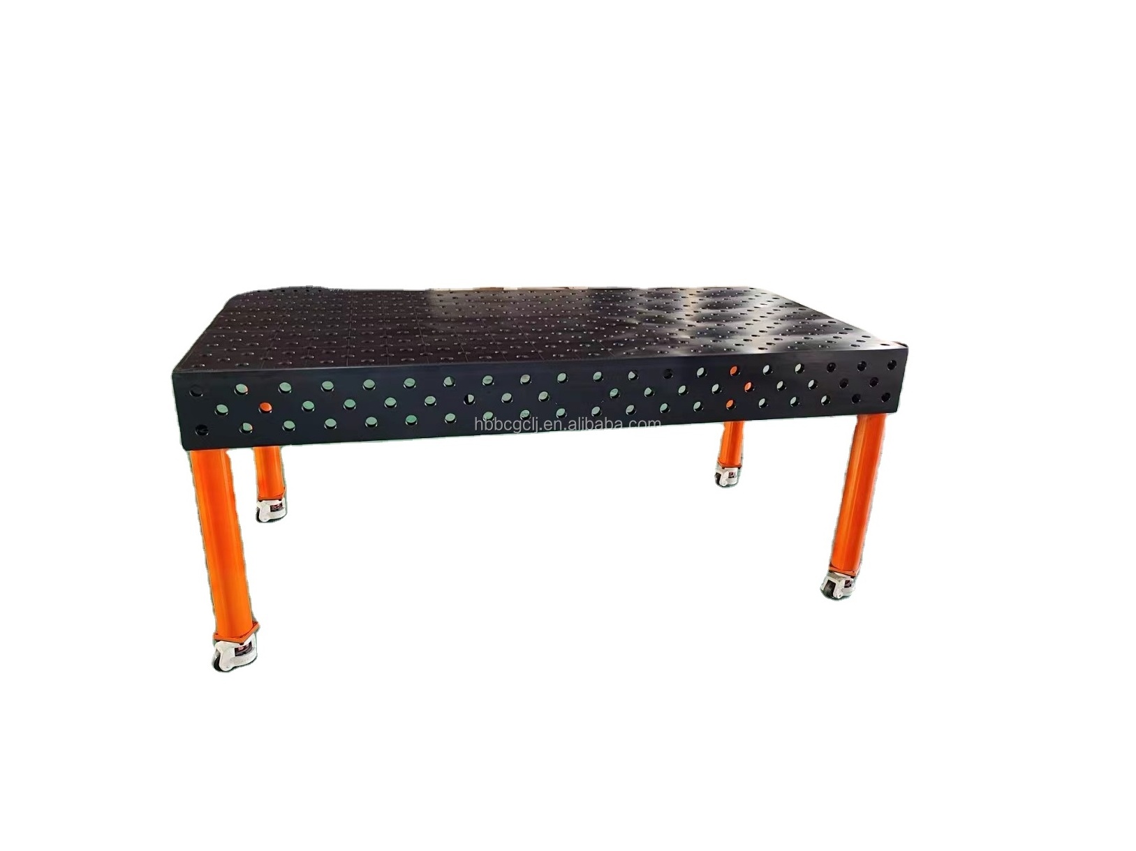 steel or cast iron heavy duty modular welding table with fixtures