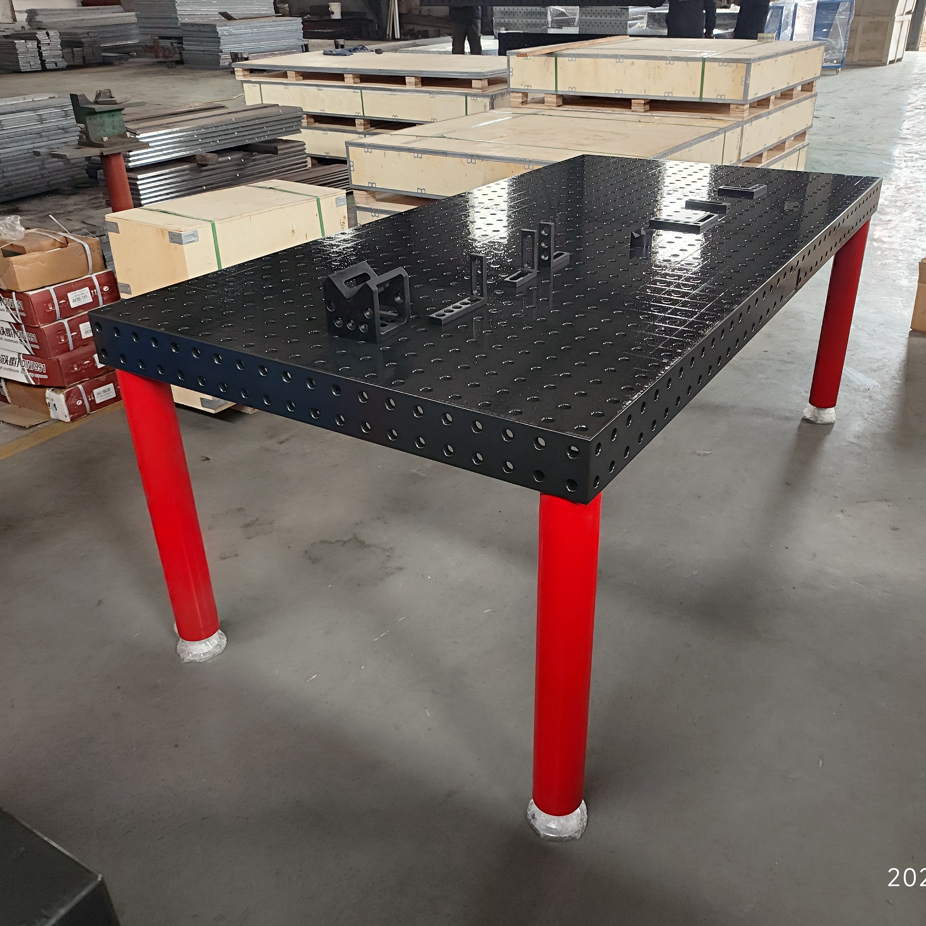 Heavy-Duty Welding Tables with clamps for Industrial welding work use