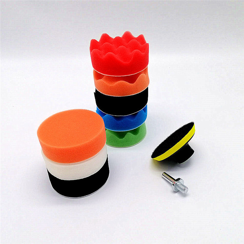 Car Care Set 11 Pack 3 Inch Car Sponge Polishing Pad Set Foam Buffing Pad 80 mm