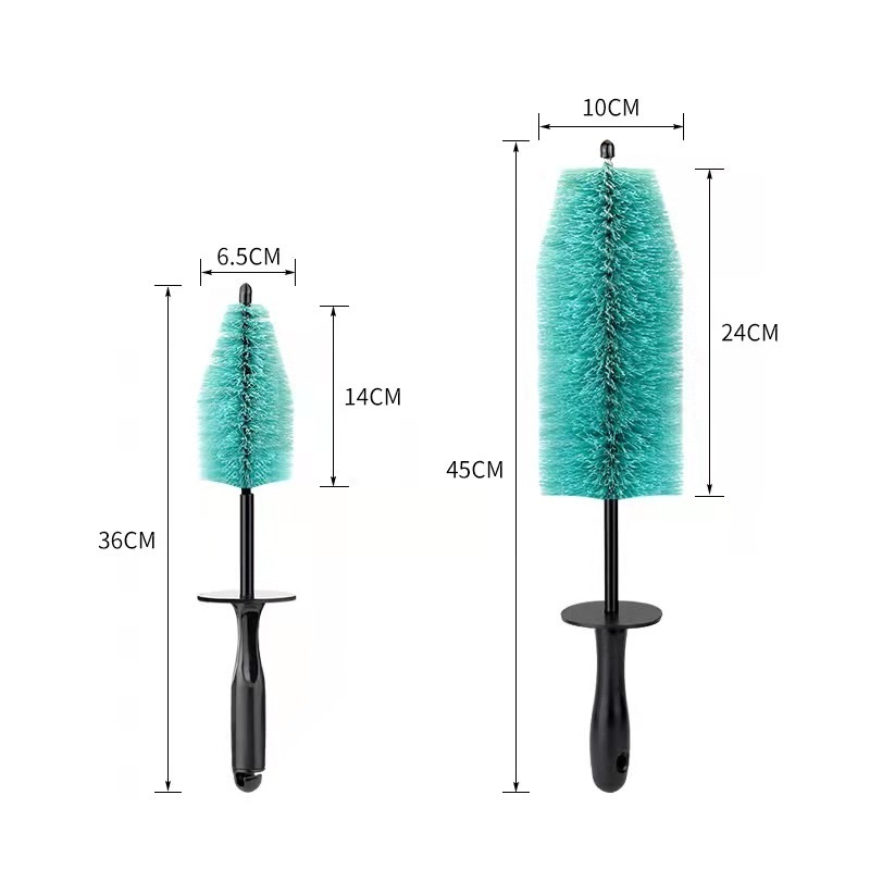 18 Inch Car Wash Brush Kit Soft Fiber Cleaning Detailing Washing Products For Cars Washer Care Rim Tire Wheel Hub Tyre Cleaner