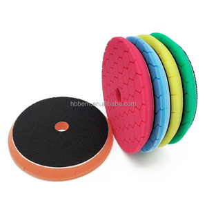 Soft Polishing Pad Finishing Sealing Wax 6 Inch Hexagon Europe Sponge Dual Action Pad For Car Polish