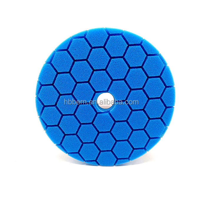 Soft Polishing Pad Finishing Sealing Wax 6 Inch Hexagon Europe Sponge Dual Action Pad For Car Polish