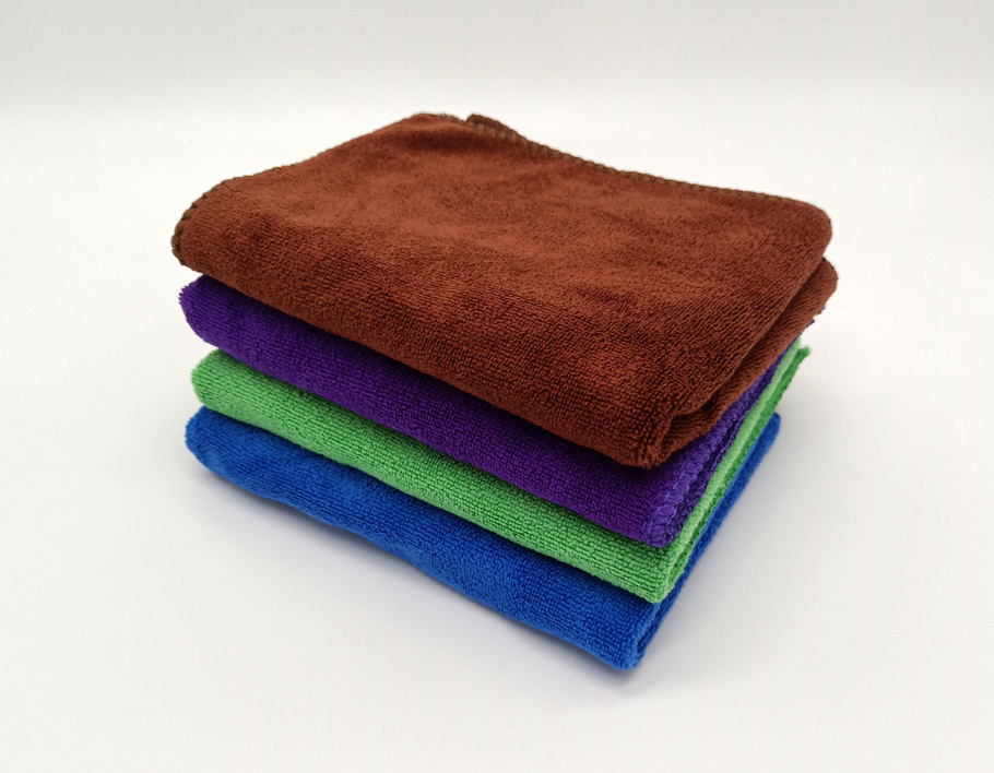 360gsm microfiber towels for car wash from China supplier Blue/Green/Purple/Brown