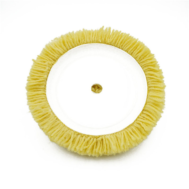 Wool Ball Self Adhesive Wool Disc Automotive Beauty Polishing Wheel Single Side 200mm Waxing Polishing Disc