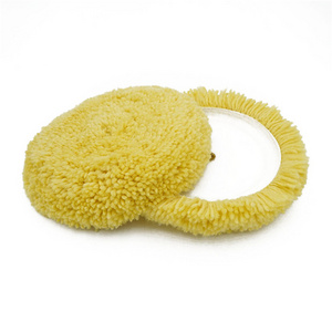 Wool Ball Self Adhesive Wool Disc Automotive Beauty Polishing Wheel Single Side 200mm Waxing Polishing Disc