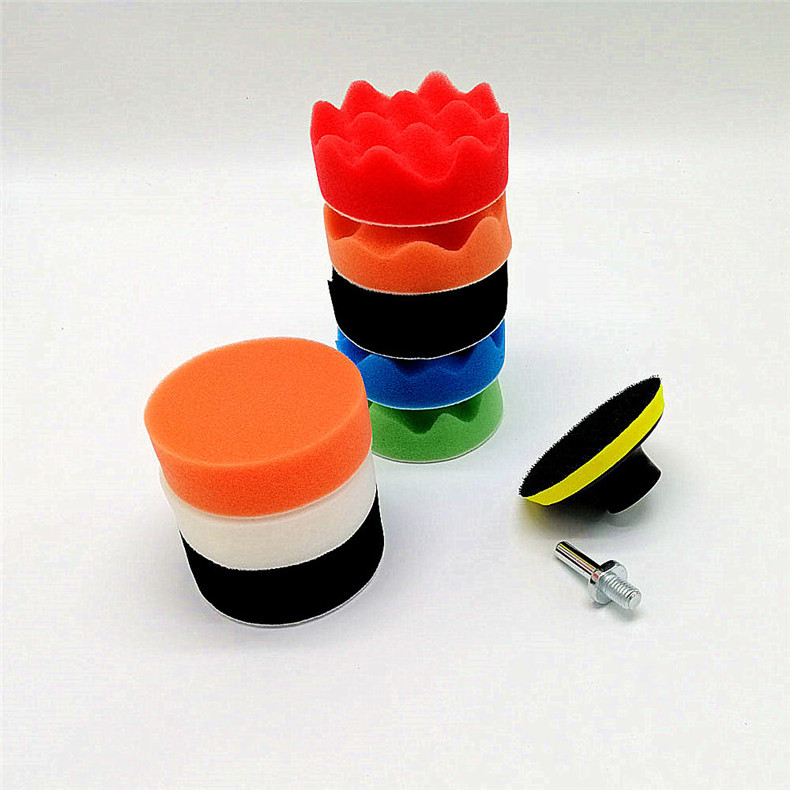 Car Care Set 11 Pack 3 Inch Car Sponge Polishing Pad Set Foam Buffing Pad 80 mm