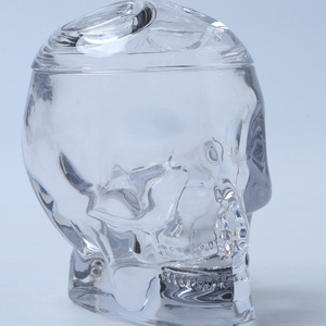 Halloween SKull Designed Glass Jar For Candy