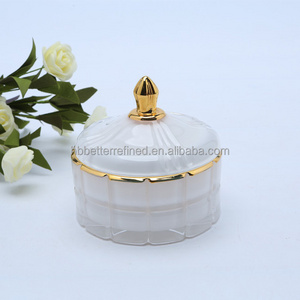 Luxury handmade glass jar/glass candy jar