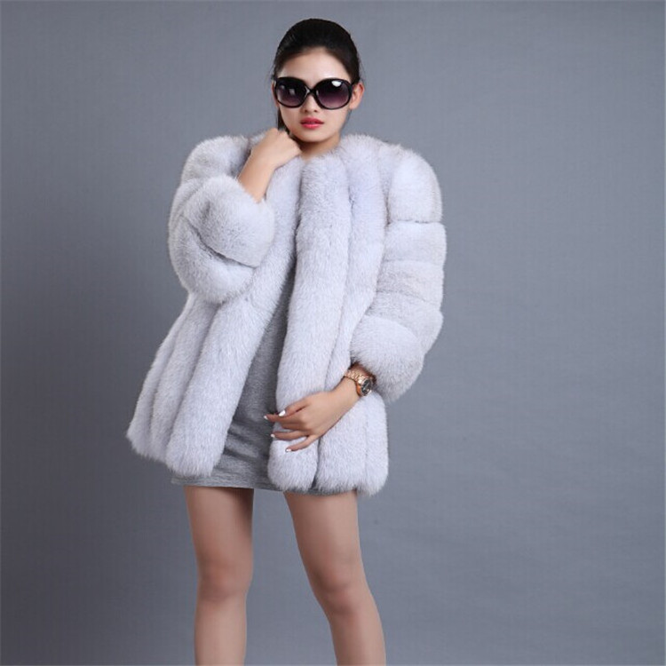 New Arrival Factory Wholesale Faux Fur Coat Winter Women Custom Faux Fur Coats Warm Faux Fur Jacket