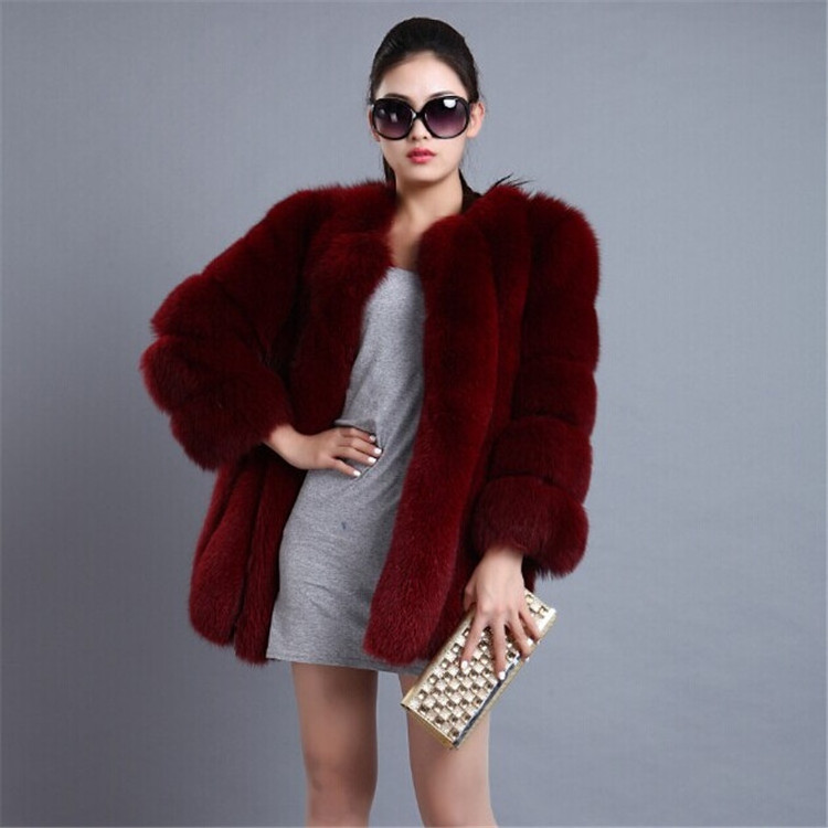 New Arrival Factory Wholesale Faux Fur Coat Winter Women Custom Faux Fur Coats Warm Faux Fur Jacket