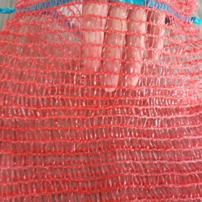 Best-Selling 50kg PP Leno Red Onion Mesh Bag Net Bags For Fruit Vegetable