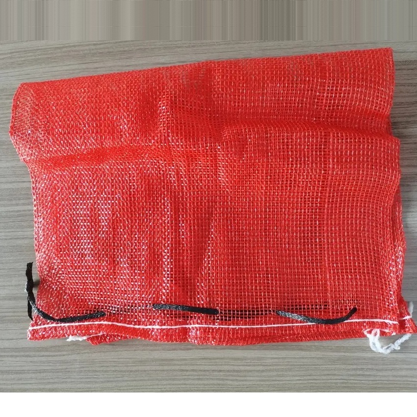 Best-Selling 50kg PP Leno Red Onion Mesh Bag Net Bags For Fruit Vegetable