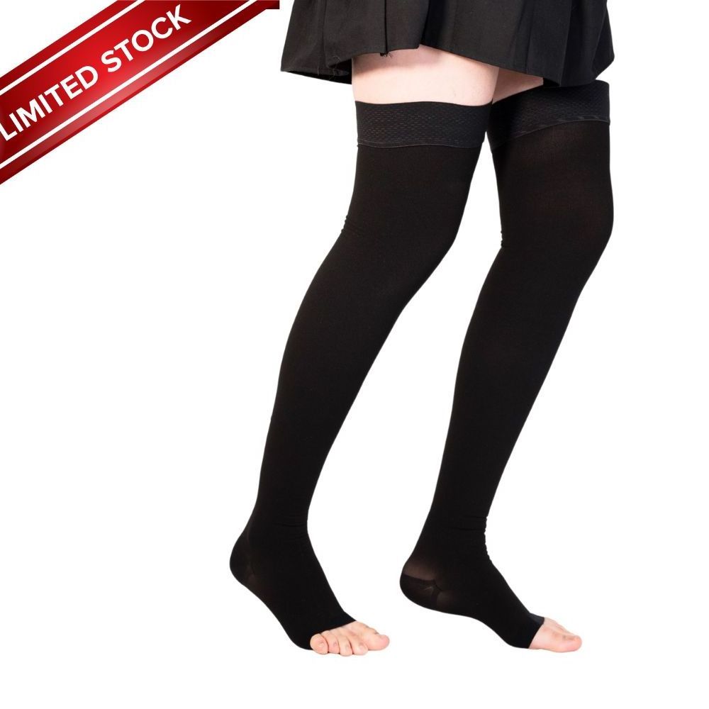 Medical Anti- varicose vein compress thigh high stocks factory best price