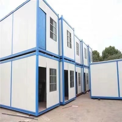 Prefabricated flat packaging containers and movable houses produced in China