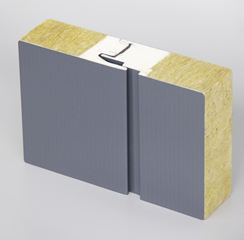 Polyurethane side sealed rock wool sandwich panel