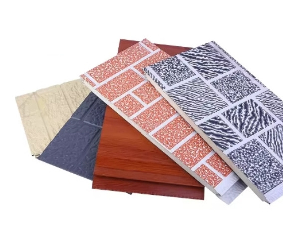 Waterproof and heat-insulating board, metal carved board, exterior wall panel