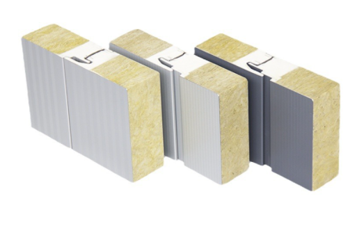 Polyurethane side sealed rock wool sandwich panel