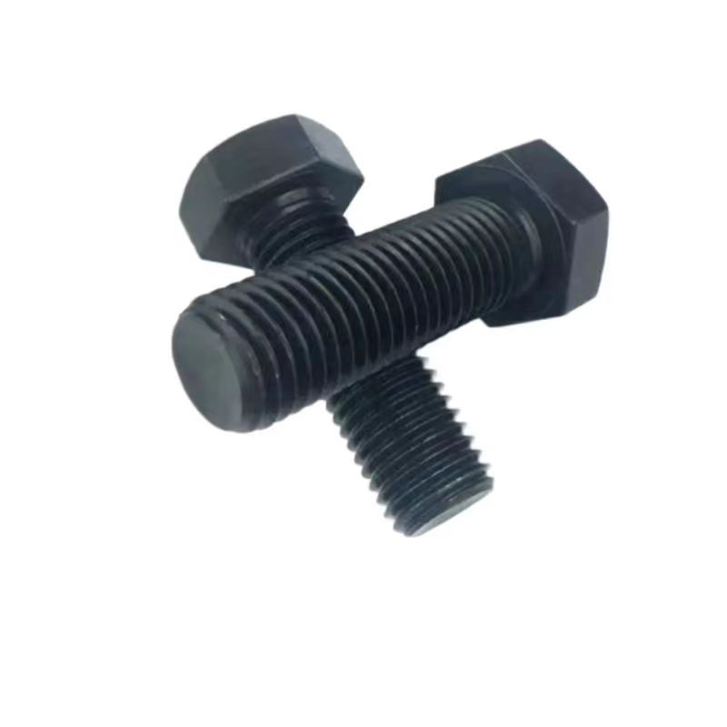 Chinese manufacture high quality DIN933 931 Custom carbon Steel Grade 8.8 /4.8 Black Hex Bolt